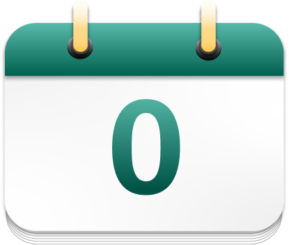 0 with calendar icon