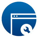 Tools in a browser icon