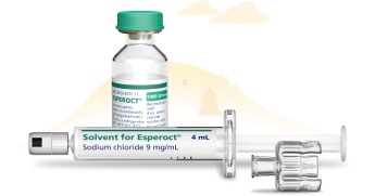 Esperoct® vial, syringe, and adapter