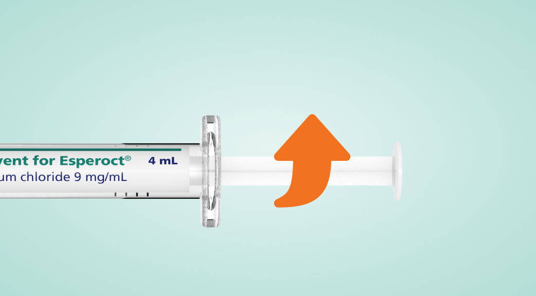 Syringe being twisted